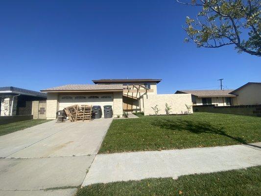 The neighboring house also had new sod installed front an back as well as gopher control