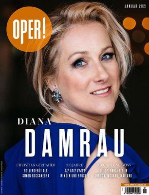 Cover photo of soprano Diana Damrau for Oper Magazin