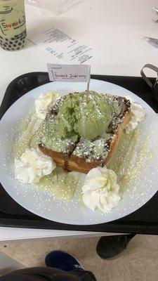 Green Tea Honey Toast