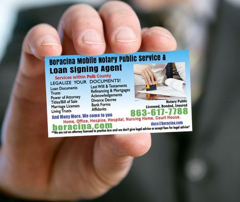 Boracina Lakeland Mobile Notary Public Service & Loan Signing Agent