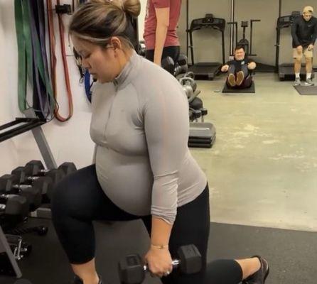 Pregnant and working out (safely) through Coach Mike's guidance