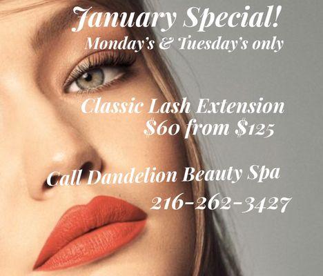 Classic Lash Extension.                        Call 216-262-3427 and schedule your appointment today.