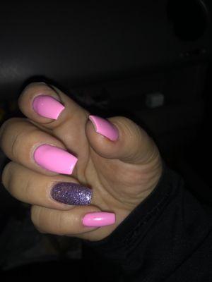 Gel nails with extensions