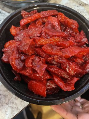 Boneless pork spareribs