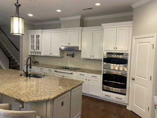 Painted cabinets to a nice bright white