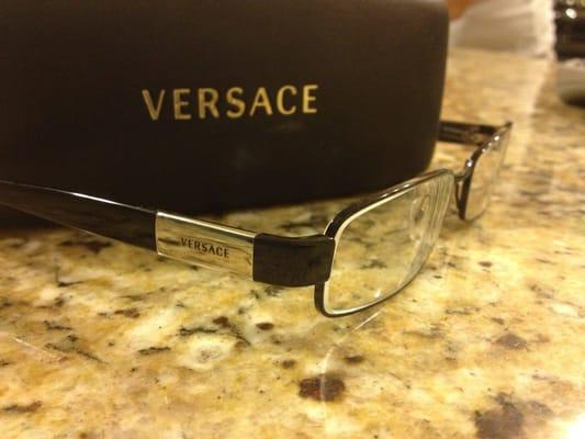 My new pair of Versace glasses:)