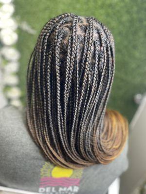 Medium knotless braids