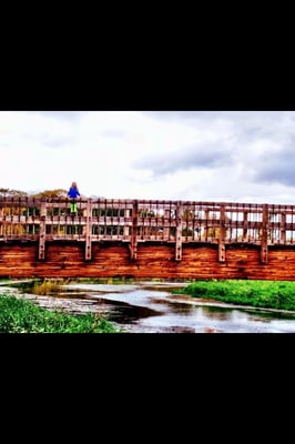 Bridge over the Minnehaha Creek in Minnetonka.