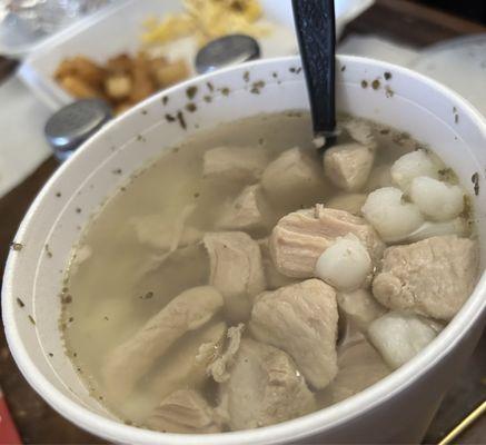 Posole Large with Sopapilla chile on the side