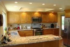 Recessed lights in ad the most dollar value to your kitchen