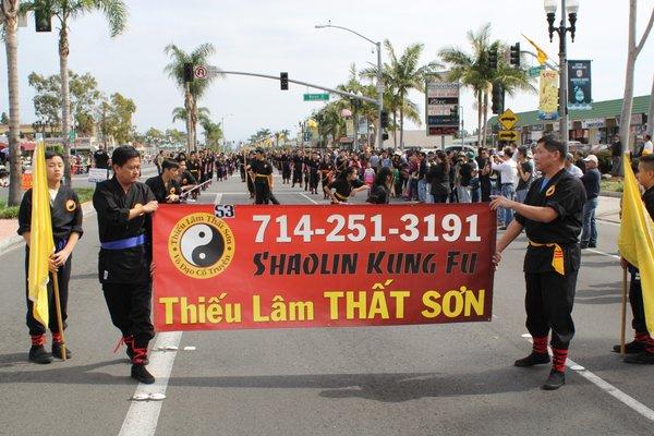 Tet Parade demonstration in Little Saigon, Westminster, CA