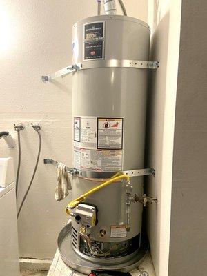 Fabulous new hot water heater!