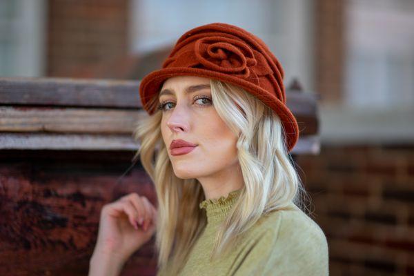 Scala Sienna hat. Fall/Winter 2022 collection.