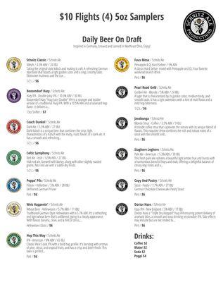 Beer list