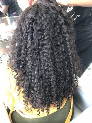 deep curly lace unit