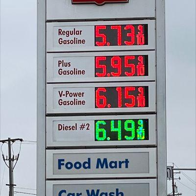 Car wash. The Shell station is open 24 hours. On main street