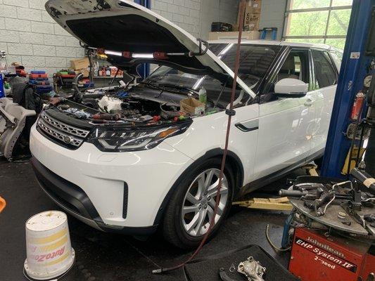 Land Rover Supercharged coolant pipe replacement