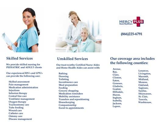 Skilled Home Care, Unskilled Home Care, Flushing Michigan