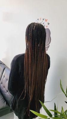 Long knotless braiding