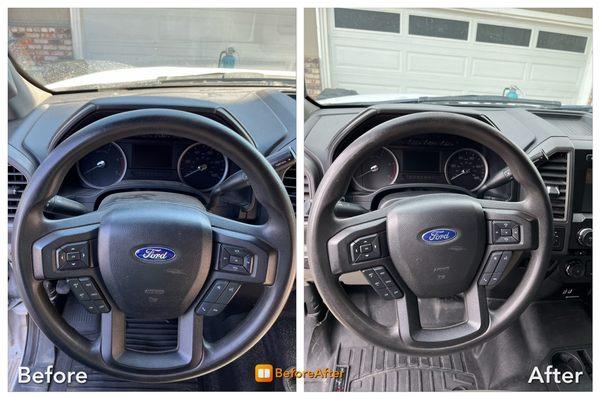 Before and After detailing photos