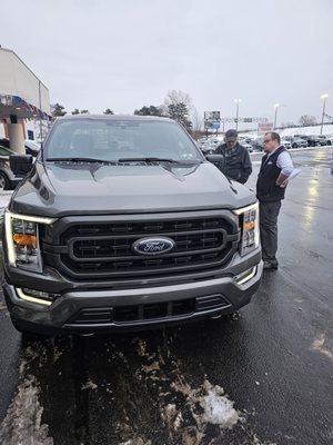 Dad and his new truck