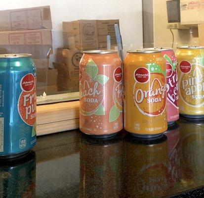 Soft drink selections are a house brand from the local grocer.