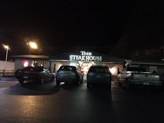 Front of the steakhouse.