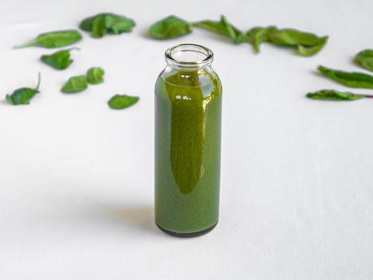 Our fresh lean green juice boosted with blue green algae