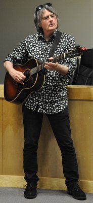 Kenn Kweder playing his 1952 Gibson after the movie, ADVENTURES OF A SECRET KIDD with Kenn Kweder.