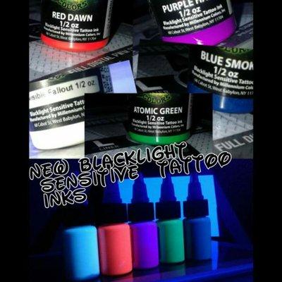 These are really cool inks and they glow bright under a blacklight.