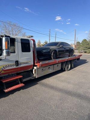 Audi RS5 tow