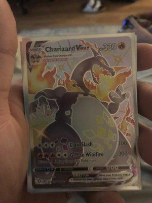 Charizard Vmax pulled from Zack's shop.