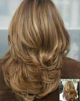 Balayaye highlights haircolor