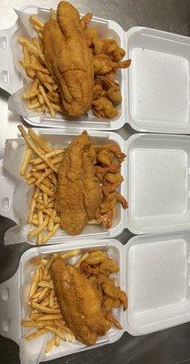 Fried fish, shrimp, & fries