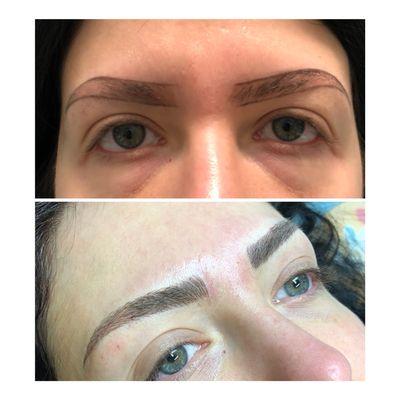 Microblading semi-permanent makeup