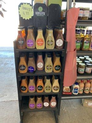 They sell all varieties of Henley's dressings!