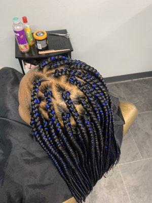 Square box braids #chrystelleAfricanhairbraiding#