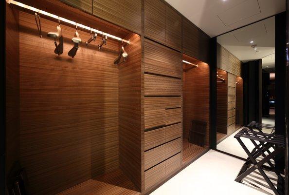 Wood Walk-in-Closet