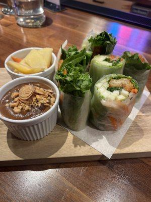 Apple pear spring roll