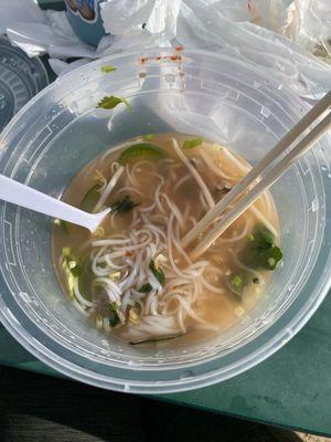 beef noodle soup (was halfway through when this pic was taken)