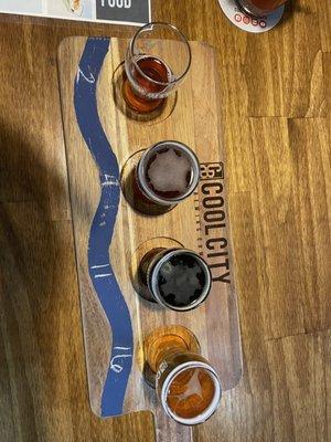 Beer flight board