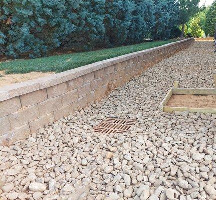 Custom Keystone Retaining Wall!