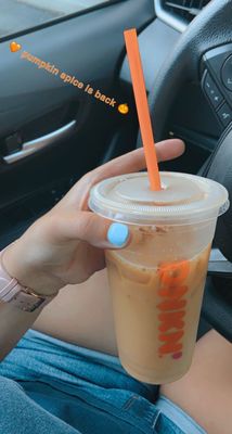 pumpkin spice iced coffee