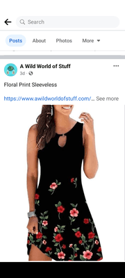 Floral  print casual dress on sale now.Free shipping in the USA. With 50 dollar orders.