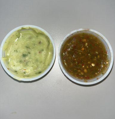 Side of sauces