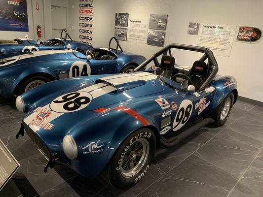 Shelby cobra in the cobra room