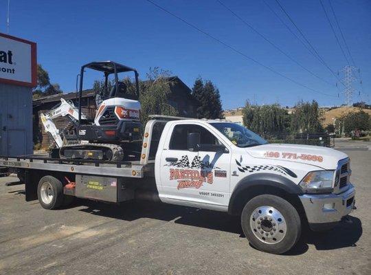 All sorts of vehicles, even construction equipment.