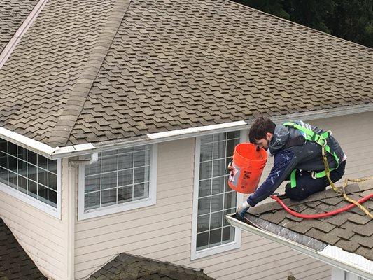 Cleaning gutters in Bothell: Chinook Professional Gutter Cleaning Services