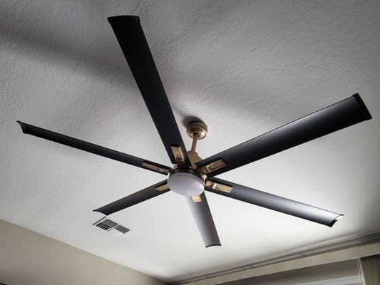 Ceiling fan installations.