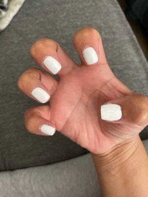 White gel manicure